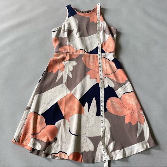 Ann Taylor Floral A Line Sleeveless Dress Women’s Size 4P - Picture 5 of 6